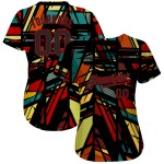 Baseball Pattern Custom Lines 3D Design Authentic Jersey Baseball Pattern Custom Lines 3D Design Authentic Jersey