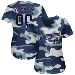 Custom Camo Navy-Gray Authentic Salute To Service Baseball Jersey Custom Camo Navy-Gray Authentic Salute To Service Baseball Jersey