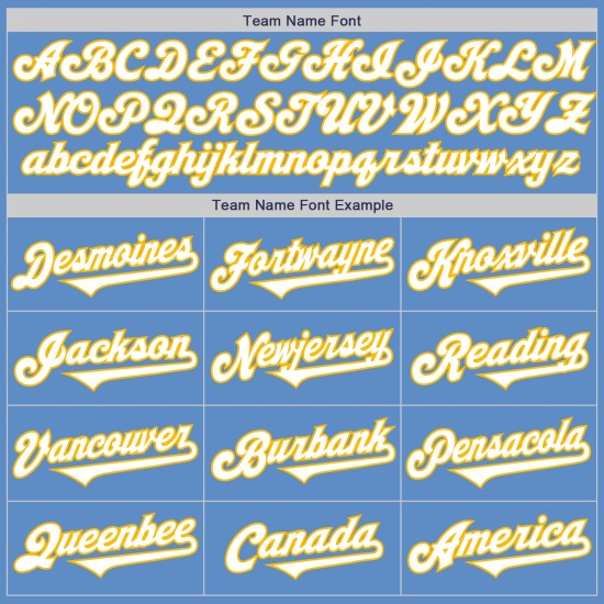 Powder Tone Blue White-Gold Custom Jersey Two Authentic Baseball Powder Tone Blue White-Gold Custom Jersey Two Authentic Baseball