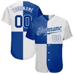 Baseball Royal Jersey Pattern Multicolor Custom Authentic White 3D Design Baseball Royal Jersey Pattern Multicolor Custom Authentic White 3D Design