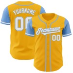 White-Light Jersey Tone Authentic Gold Two Custom Blue Baseball White-Light Jersey Tone Authentic Gold Two Custom Blue Baseball