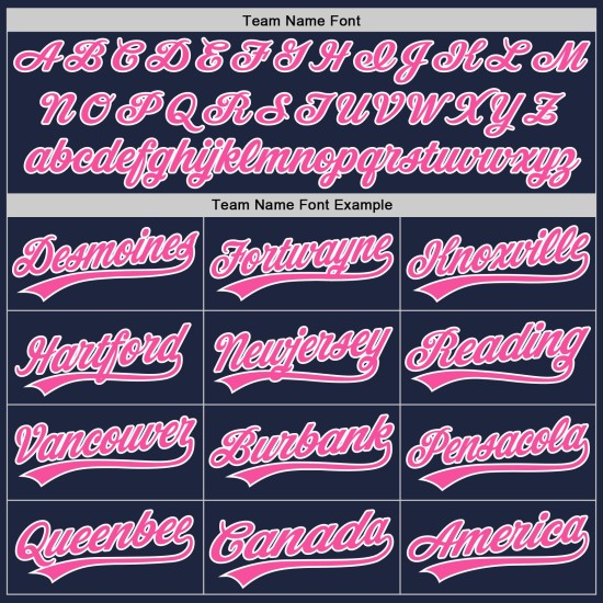 Navy White Authentic Baseball Pinstripe Jersey Custom Pink Navy White Authentic Baseball Pinstripe Jersey Custom Pink