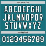White-Black Baseball Teal Custom Two Jersey Authentic Tone White-Black Baseball Teal Custom Two Jersey Authentic Tone