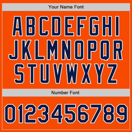 Custom Orange Fashion Split Baseball Authentic Navy-Gray Jersey Custom Orange Fashion Split Baseball Authentic Navy-Gray Jersey