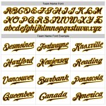 Custom Authentic White Brown-Gold Baseball Jersey Sleeveless Custom Authentic White Brown-Gold Baseball Jersey Sleeveless