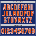 Authentic Jersey Baseball Royal Orange-Gray Custom Split Fashion Authentic Jersey Baseball Royal Orange-Gray Custom Split Fashion
