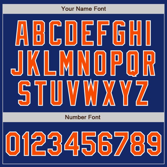 Authentic Jersey Baseball Royal Orange-Gray Custom Split Fashion Authentic Jersey Baseball Royal Orange-Gray Custom Split Fashion