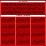 Sleeveless Baseball Custom Authentic Jersey Red Red-Black Sleeveless Baseball Custom Authentic Jersey Red Red-Black