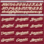 Crimson Jersey Authentic Baseball Gold Custom White-Old Crimson Jersey Authentic Baseball Gold Custom White-Old