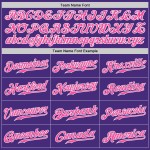 Authentic Purple Jersey Pink-White Custom Baseball Authentic Purple Jersey Pink-White Custom Baseball