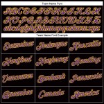 Black Cropped Purple-Gold V-Neck Women's Jersey Custom Baseball Black Cropped Purple-Gold V-Neck Women's Jersey Custom Baseball