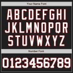 Custom Black Authentic White-Red Jersey Baseball Custom Black Authentic White-Red Jersey Baseball