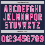 Navy White Authentic Baseball Pinstripe Jersey Custom Pink Navy White Authentic Baseball Pinstripe Jersey Custom Pink