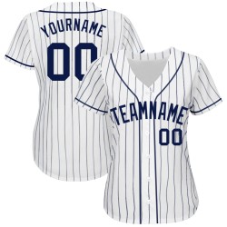 Navy Authentic Navy Jersey Baseball Custom White Pinstripe Navy Authentic Navy Jersey Baseball Custom White Pinstripe