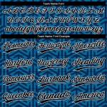 Custom Blue Baseball 3D Jersey Authentic Black-White Pattern Design Custom Blue Baseball 3D Jersey Authentic Black-White Pattern Design