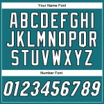 White-Black Jersey Custom Baseball Authentic Teal White-Black Jersey Custom Baseball Authentic Teal