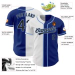 Black Blue Authentic Fashion Split White-Light Baseball Royal Custom Jersey Black Blue Authentic Fashion Split White-Light Baseball Royal Custom Jersey
