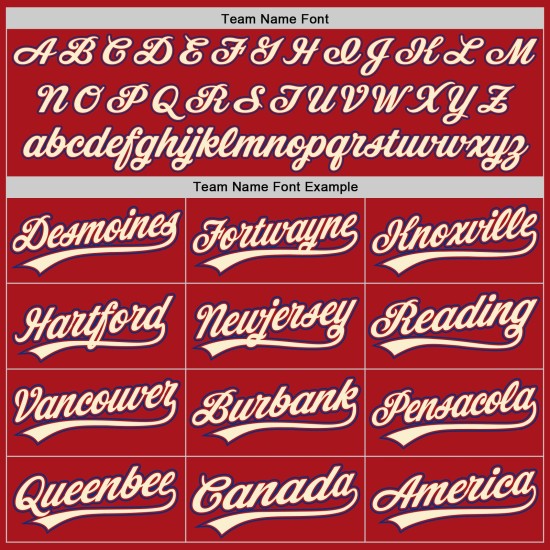 Jersey Red Custom Cream-Royal Authentic Baseball Jersey Red Custom Cream-Royal Authentic Baseball