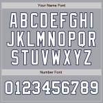 Baseball White-Navy Jersey Authentic Gray Two Custom Tone Baseball White-Navy Jersey Authentic Gray Two Custom Tone