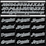 Silver-White Authentic Fashion Baseball Jersey Custom Black Gradient Silver-White Authentic Fashion Baseball Jersey Custom Black Gradient