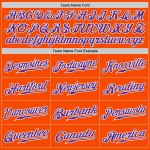 Purple-White Pinstripe Baseball Jersey Orange Authentic Custom White Purple-White Pinstripe Baseball Jersey Orange Authentic Custom White