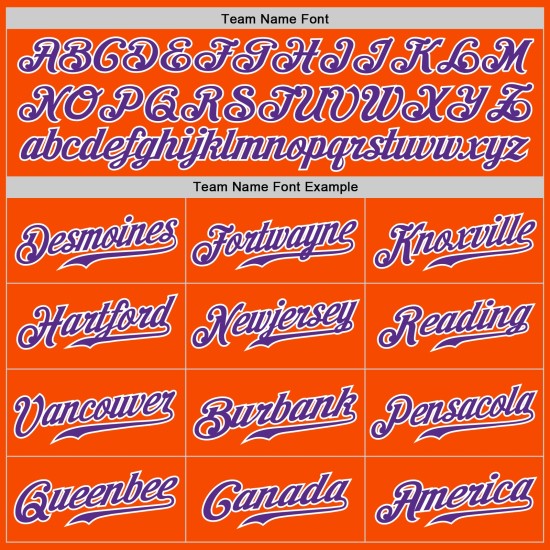 Purple-White Pinstripe Baseball Jersey Orange Authentic Custom White Purple-White Pinstripe Baseball Jersey Orange Authentic Custom White
