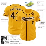 Authentic Custom Baseball Gold Brown-White Jersey Authentic Custom Baseball Gold Brown-White Jersey