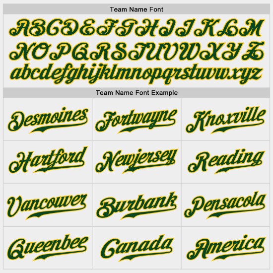 Authentic Baseball Jersey White Green-Gold Custom Authentic Baseball Jersey White Green-Gold Custom