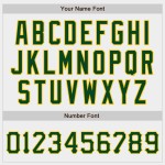 Authentic Baseball Jersey White Green-Gold Custom Authentic Baseball Jersey White Green-Gold Custom