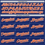Authentic Jersey Baseball Royal Orange-Gray Custom Split Fashion Authentic Jersey Baseball Royal Orange-Gray Custom Split Fashion