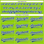 Jersey Neon Authentic Baseball Custom Green Royal-White Jersey Neon Authentic Baseball Custom Green Royal-White
