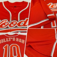 Custom Orange Orange-Gray Authentic Baseball Jersey Custom Orange Orange-Gray Authentic Baseball Jersey