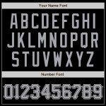 Custom Baseball Black Gray-White Authentic Jersey Custom Baseball Black Gray-White Authentic Jersey