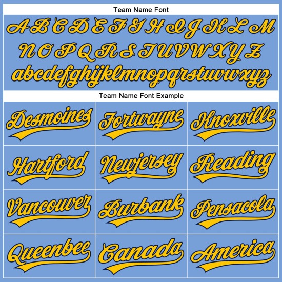 Custom Blue Powder Jersey Baseball Authentic Yellow-Navy Custom Blue Powder Jersey Baseball Authentic Yellow-Navy
