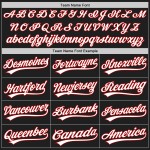 Authentic Baseball White-Red Tone Custom Jersey Two Black Authentic Baseball White-Red Tone Custom Jersey Two Black