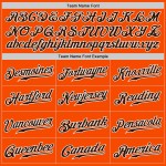 Custom Brown-White Baseball Jersey White Pinstripe Authentic Orange Custom Brown-White Baseball Jersey White Pinstripe Authentic Orange