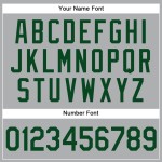 Green-Black Authentic Gray Jersey Custom Baseball Green-Black Authentic Gray Jersey Custom Baseball