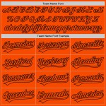 Baseball Custom Orange Jersey Orange-Black Authentic Baseball Custom Orange Jersey Orange-Black Authentic