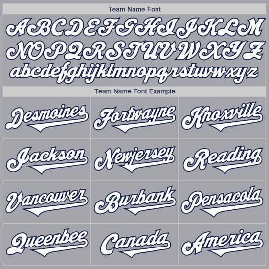 Baseball White-Navy Jersey Authentic Gray Two Custom Tone Baseball White-Navy Jersey Authentic Gray Two Custom Tone
