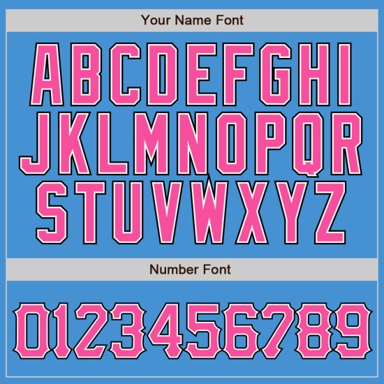 Pink-White Black Pinstripe Authentic Powder Custom Baseball Blue Jersey Pink-White Black Pinstripe Authentic Powder Custom Baseball Blue Jersey