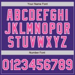 Authentic Purple Jersey Pink-White Custom Baseball Authentic Purple Jersey Pink-White Custom Baseball