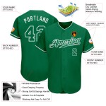 Jersey Green-White Green Custom Baseball Kelly Kelly Authentic Jersey Green-White Green Custom Baseball Kelly Kelly Authentic
