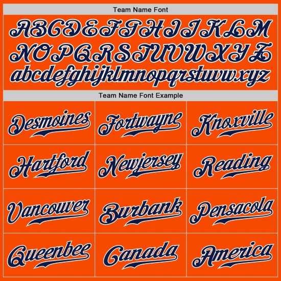 Custom Orange Fashion Split Baseball Authentic Navy-Gray Jersey Custom Orange Fashion Split Baseball Authentic Navy-Gray Jersey